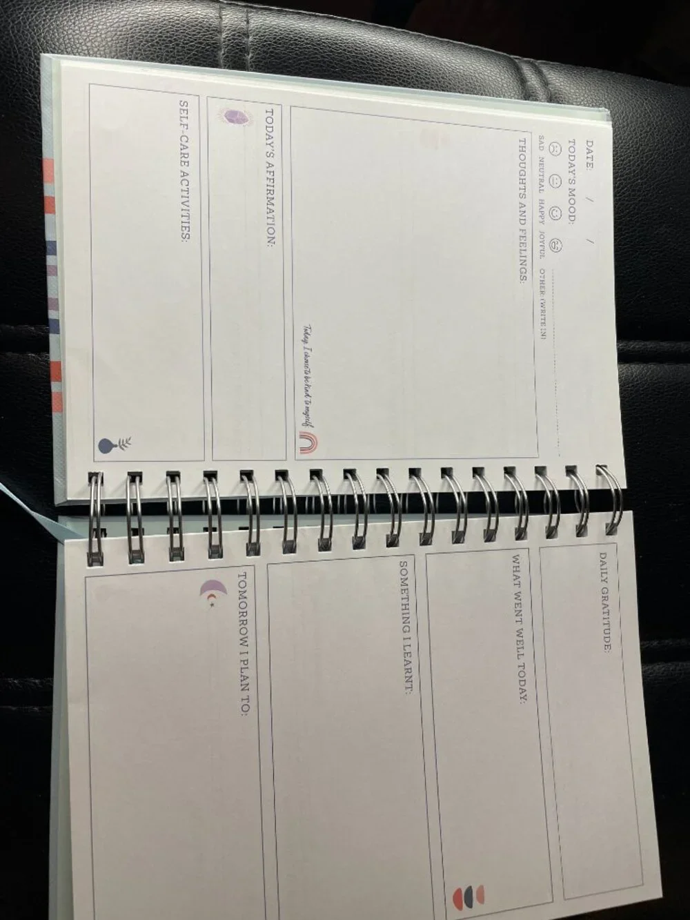 Treat Yourself with Kindess Hardcover Wellness Journal